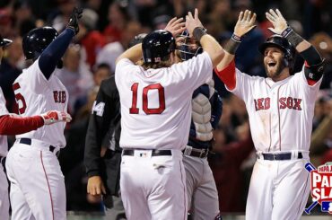 Pedroia sort un #PapaSlam du pôle Pesky? Parfait.

Pour 40% de rabais sur le menu régulier -...