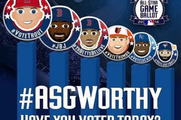 Mise à jour du bulletin de vote AL @esurance #ASG:
1B Hosmer
2B Altuve
SS Alex
3B Machado
C Salv ...