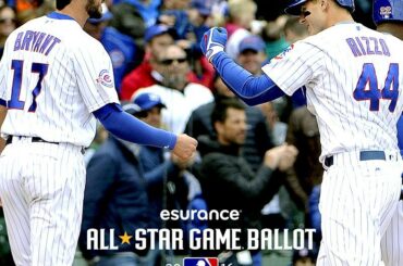 Troisième mise à jour du bulletin de vote NL @esurance #ASG:
1B Rizzo
2B Zobrist
SS Russell
3B Bry ...