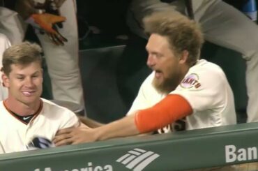 La course NL #WildCard a remporté Hunter Pence à un autre niveau ....