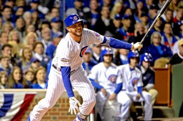 @ kris_bryant17 et les @Cubs arrivent tôt à Kershaw.
#NLCS Game 6 on @ fs1 ....
