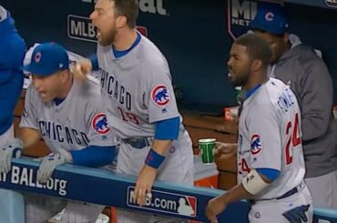 @addison_russell reste au chaud, aide à mettre @Cubs à point.
# NLCS pres. par @tmobile ...
