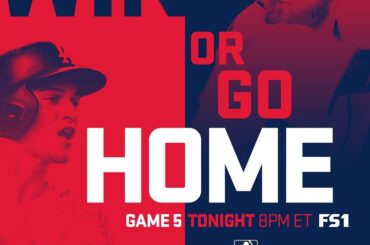 Une seule option: WIN.
#NLDS Game 5 ce soir à 20h HE sur @ FS1 ...