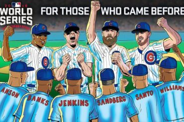 Pour tous ceux qui ont déjà porté l'uniforme @Cubs… #CHAMPS…