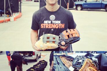 Vous pourriez dire que les @mets avaient un bon #GloveDay avec @wilsonballglove ....