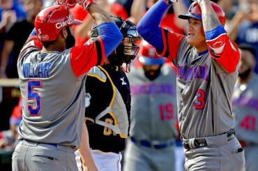 Manny Machado va profondément pour la République dominicaine dans le jeu de mise au point # WBC2017 ...