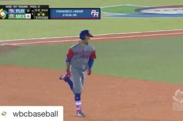 Placez-le SUR le plateau, @ lindor12bc. Sensationnel. # WBC2017 ...