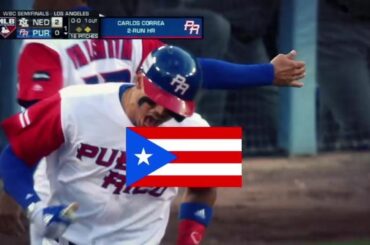 Pour le nom sur le devant. Équipe USA. Porto Rico. Le monde regarde. CE SOIR...