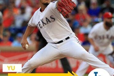 @Dodgers acquiert Yu Darvish, RHP, de @Rangers pour INF Willie Calhoun, RHP A.J. UNE...
