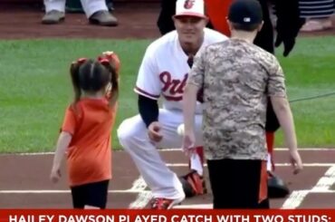 Hailey Dawson, 7 ans, est en mission. #PlayBall (H / T @bleacherreport) ...