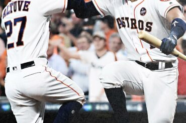 @ JoseAltuve27 éclaire le #ALDS Game 1 avec la performance à 3 ressources humaines pour mener @astrosbaseba ...