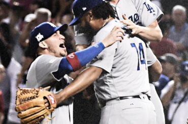 Balayage! Les @Dodgers se lancent dans #NLCS, attendent un match avec leurs louveteaux ou leurs nationaux. #CLINCHED ...