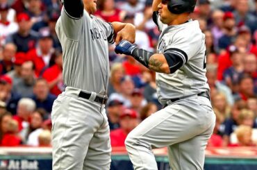 @Yankees commence le deuxième match de #ALDS avec un bang ....