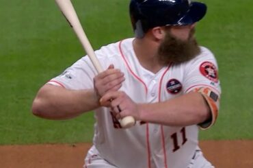 Evan Gattis n'a pas besoin de gants de frappeur pour frapper les bombes. #ALCS ...