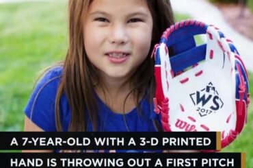 Hailey Dawson, 7 ans, vit un rêve au #WorldSeries. (via @pla ...