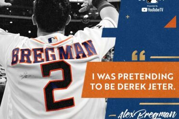 Certains enfants prétendent être Derek Jeter dans le jardin. @ abreg_1 prétend être Der ...