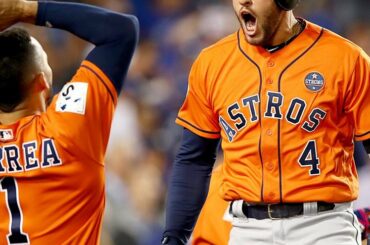  George Springer détient maintenant des records pour les XBH (8), les bases totales (29) et les HR (5, ...