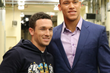 @ thejudge44 félicite @ abreg_1 pour la victoire de son club #WorldSeries en tant que ...