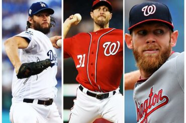 Vos finalistes 2017 du Prix BBWAA #CyYoung de la NL: Clayton Kershaw, @ maxscherzer31, St ...