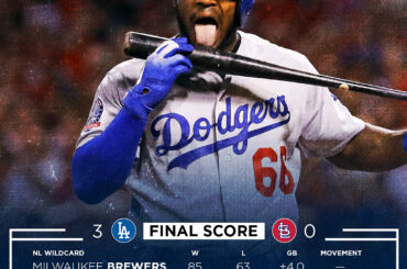 @Dodgers a eu sa chance ce soir, ils sont maintenant à égalité pour la deuxième édition de NL #WildCard ...