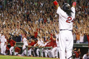 Il y a quelque chose à propos de @redsox et des photos emblématiques #postseason ......