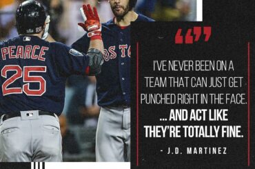 Résilience @RedSox. #Épreuves mondiales...