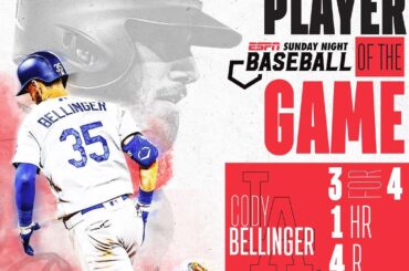 Le meilleur frappeur du baseball remporte le joueur #SundayNightBaseball de la ...