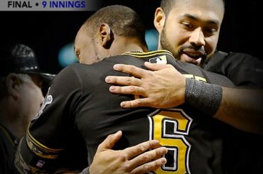 Starling Marte laisse tomber le micro. #marcher au large...
