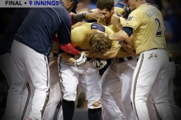 Mark Reynolds et les @brewers gagnent le #walkoff W ....