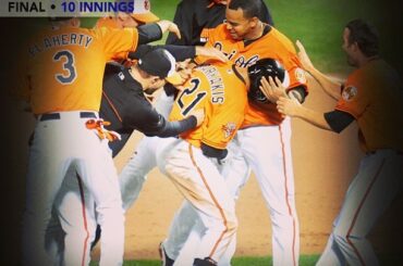 Nick Markakis avait pour objectif impeccable, plaçant ce #walkoff à la porte juste au ...