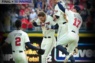 Enfin libre! Freddie Freeman termine avec force le duel des lanceurs avec #walkoff sa ...