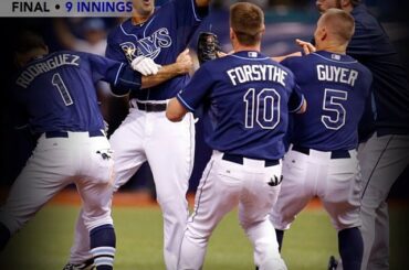 Déjà vu: #Rays #walkoff pour la deuxième fois en deux jours ....
