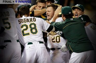 C'est mercredi #Walkoff et @athleticsbaseball s'est écrasé en retard. Amène le,...