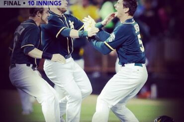 @ Athleticsbaseball, en tête dans l'Ouest AL et Masters dans l'art de #Walkoff ...