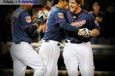 Les @Twins sont #walkoff gagnants grâce à une grosse mouche de Chris Parmelee ....
