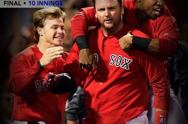 Et après tout ce drame, les @redsox #walkoff remportent leur cinquième victoire consécutive ...