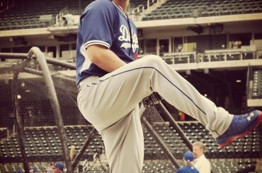 Clayton Kershaw se présente au Citi Field. #dodgers ...