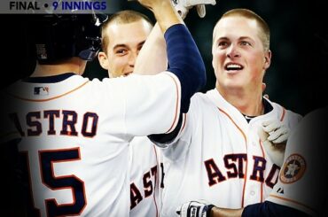 Matt Dominguez a envoyé le @astrosbaseball sur les Rangers avec #walkoff ....
