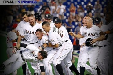 Une matinée #walkoff pour Christian Yelich et les @Marlins ....