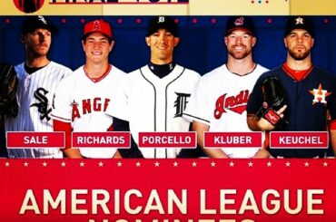 CLASSEMENT: AL #FinalVote sponsorisé par Experian
Chris Sale
Garrett Richards
Rick ...