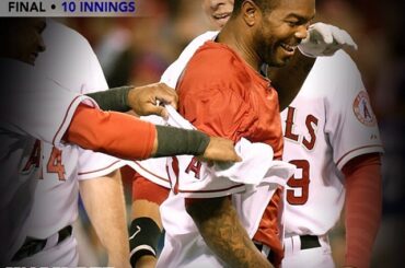 Howie Kendrick éclaire le Halo avec une victoire sauvage #walkoff en extra-manche ....
