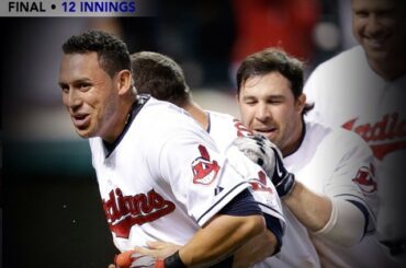 BONNE NUIT! Asdrubal Cabrera envoie les Indiens à domicile chez les Indiens #walkoff, sur 12 ....