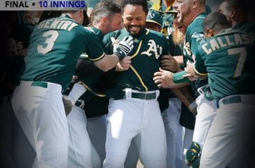 Équipe de destin? @Athletics gagne la 47e victoire de la MLB-best en mode #walkoff ....