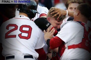 Pour la deuxième journée consécutive à Fenway, les @RedSox sont les gagnants de #walkoff ....