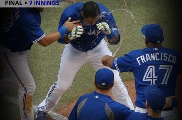 Quoi de mieux que d’attacher le fil @MLB pour les circuits à la maison? Le faire avec un #walkoff ....