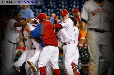 Quinze manches plus tard, Ryan Howard envoie les gagnants des @Phillies à la maison #WALKOFF ....