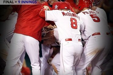 @miketrout a pris fin la nuit avec un feu d'artifice LOUD #walkoff ....