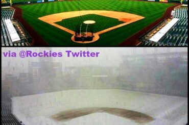 Conditions de baseball idéales en Arizona. Coors Field? Pas encore. #BaseballBegins ...