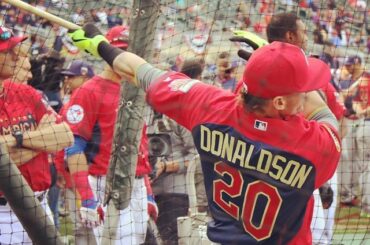 Josh Donaldson prend BP avant #HRDerby ....