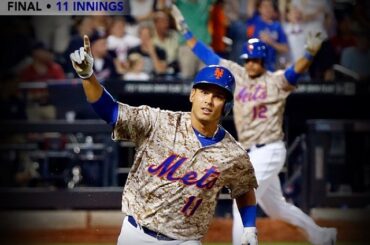 N ° 11, dans le 11ème. Les @Mets organisent une fête #walkoff au Citi Field ....